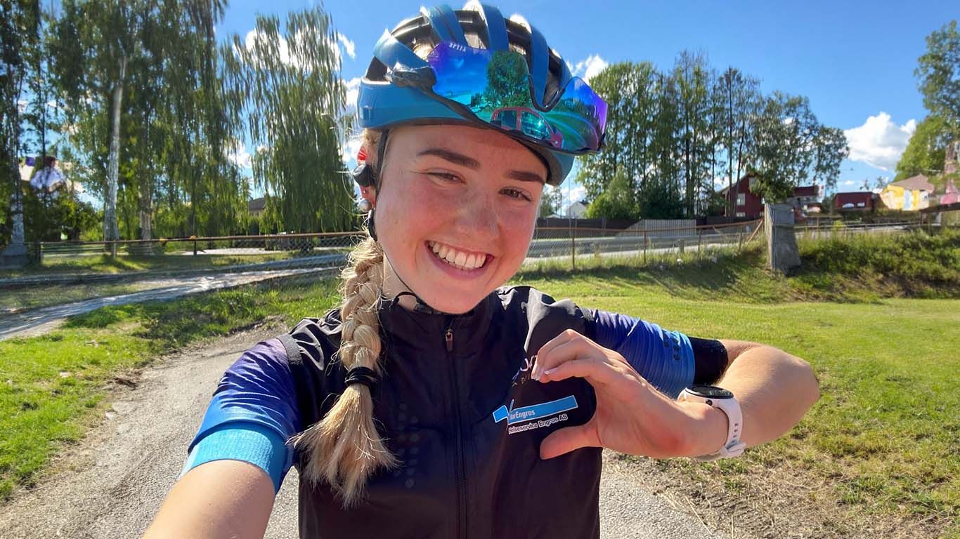 Magdalene Lind er sponset av Norengros Helseservice