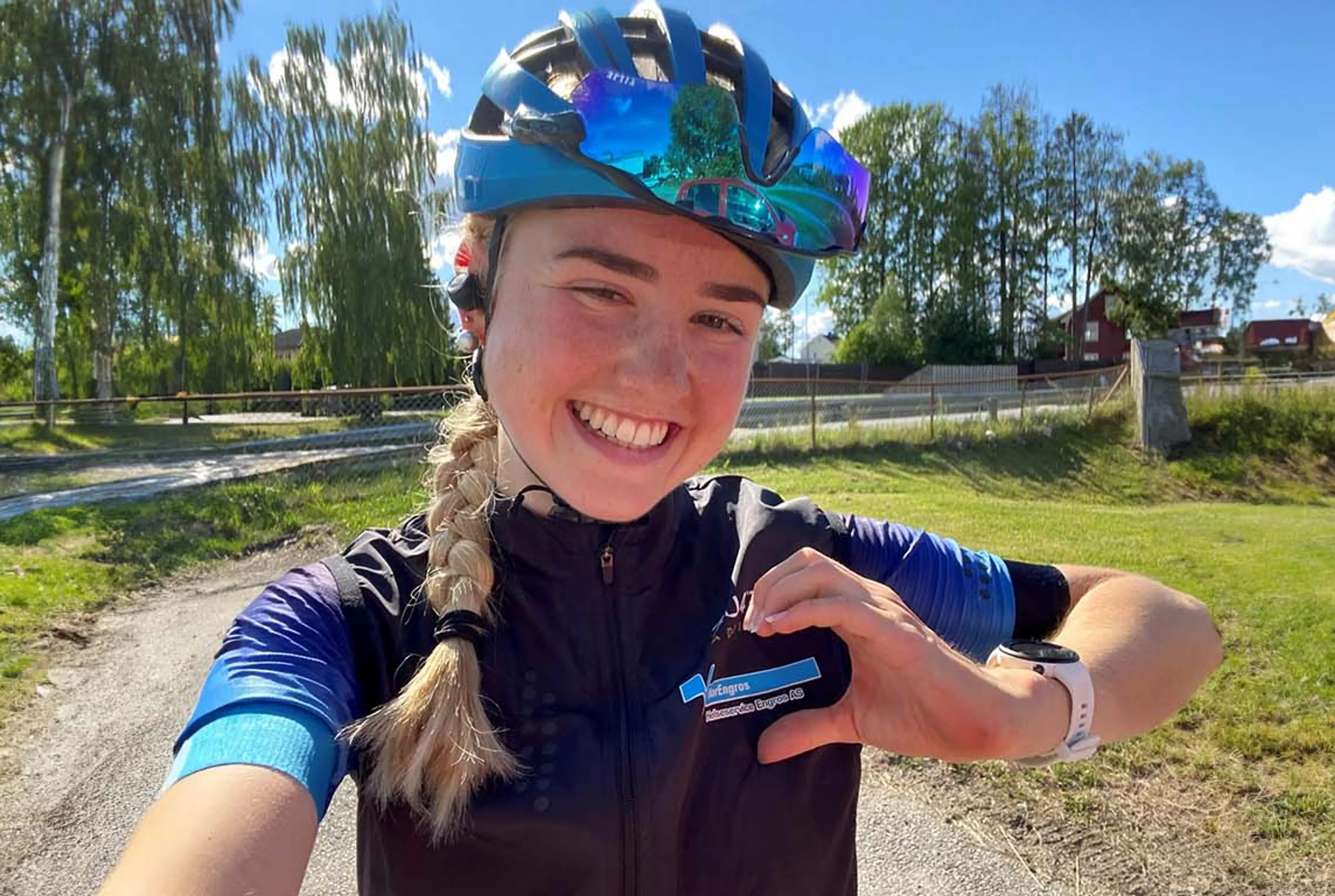 Magdalene Lind er sponset av Norengros Helseservice