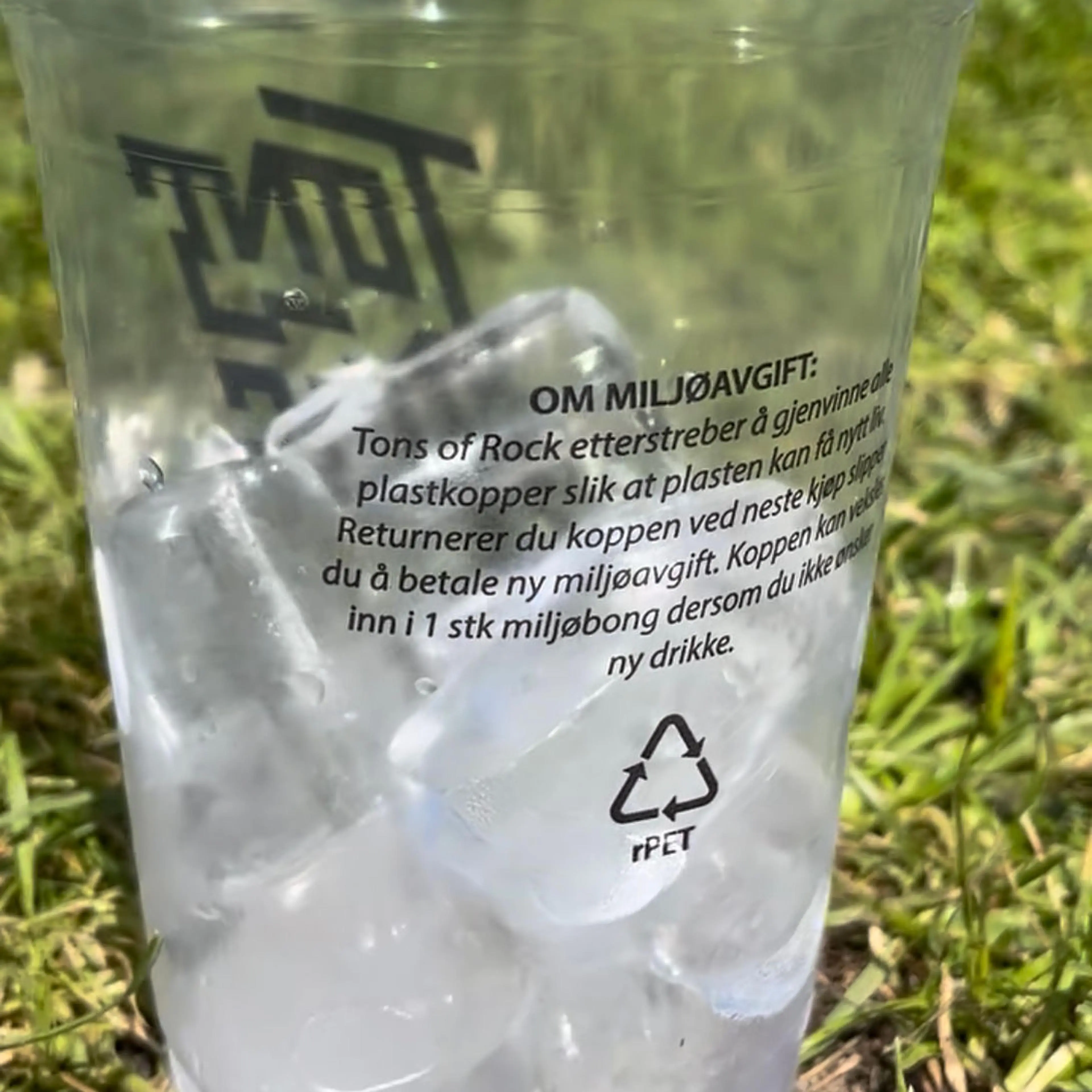 Engangsemballasje med profiltrykk Tons of Rock