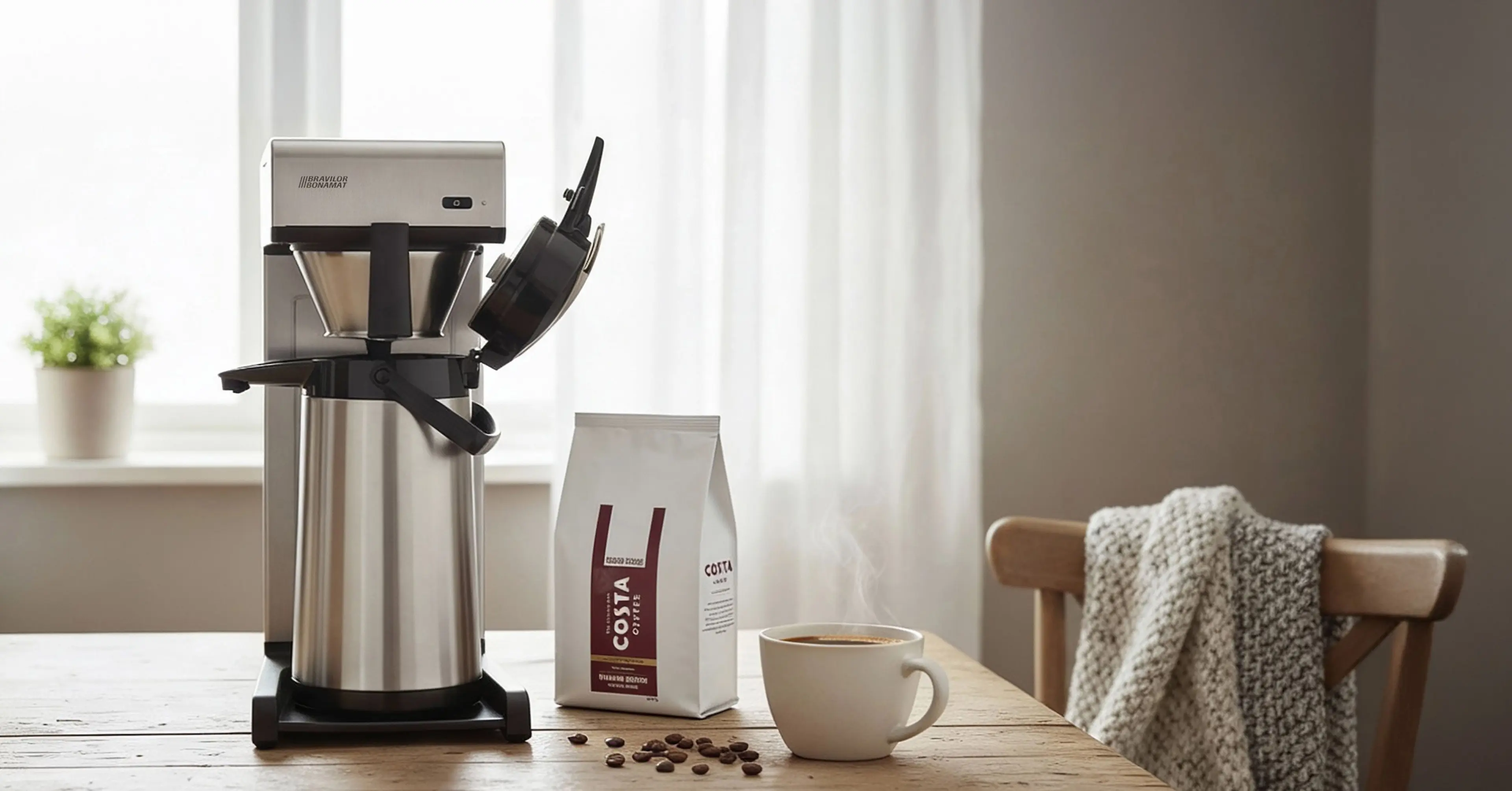 Kaffetrakter og Costa Kaffe