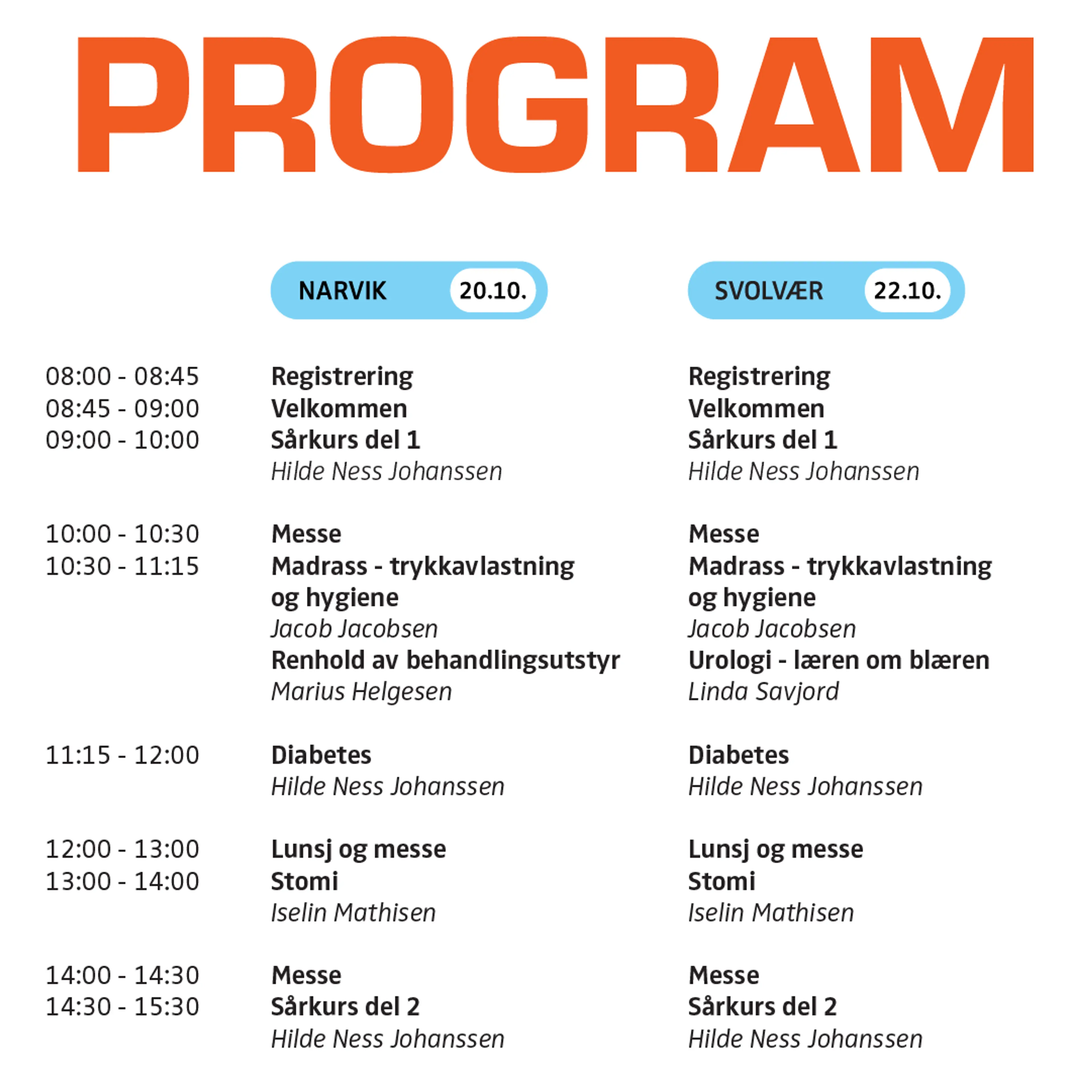 Program for Helseservice' fagdager i 2026