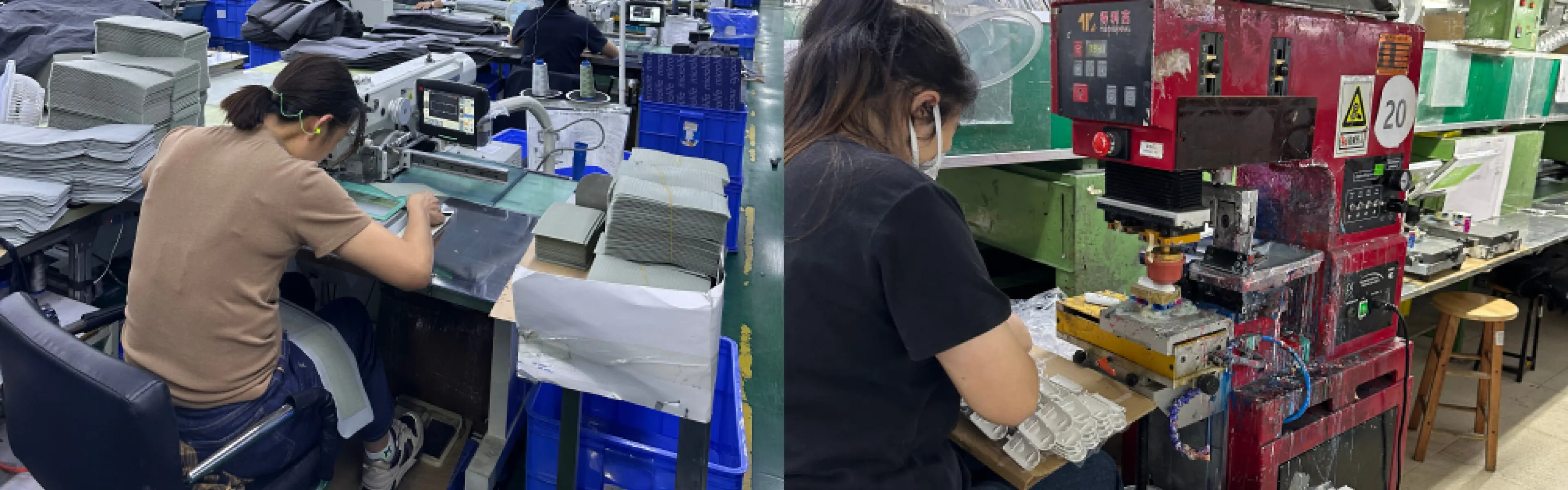 Arbeidere på fabrikk