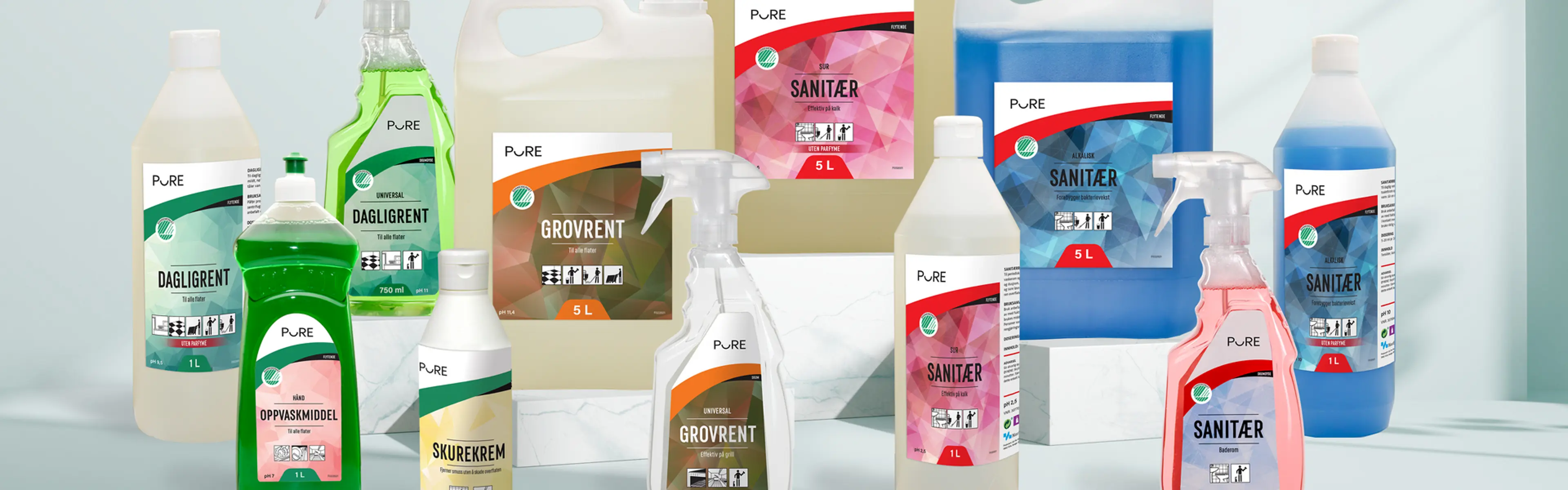 Pure rengjøringsprodukter