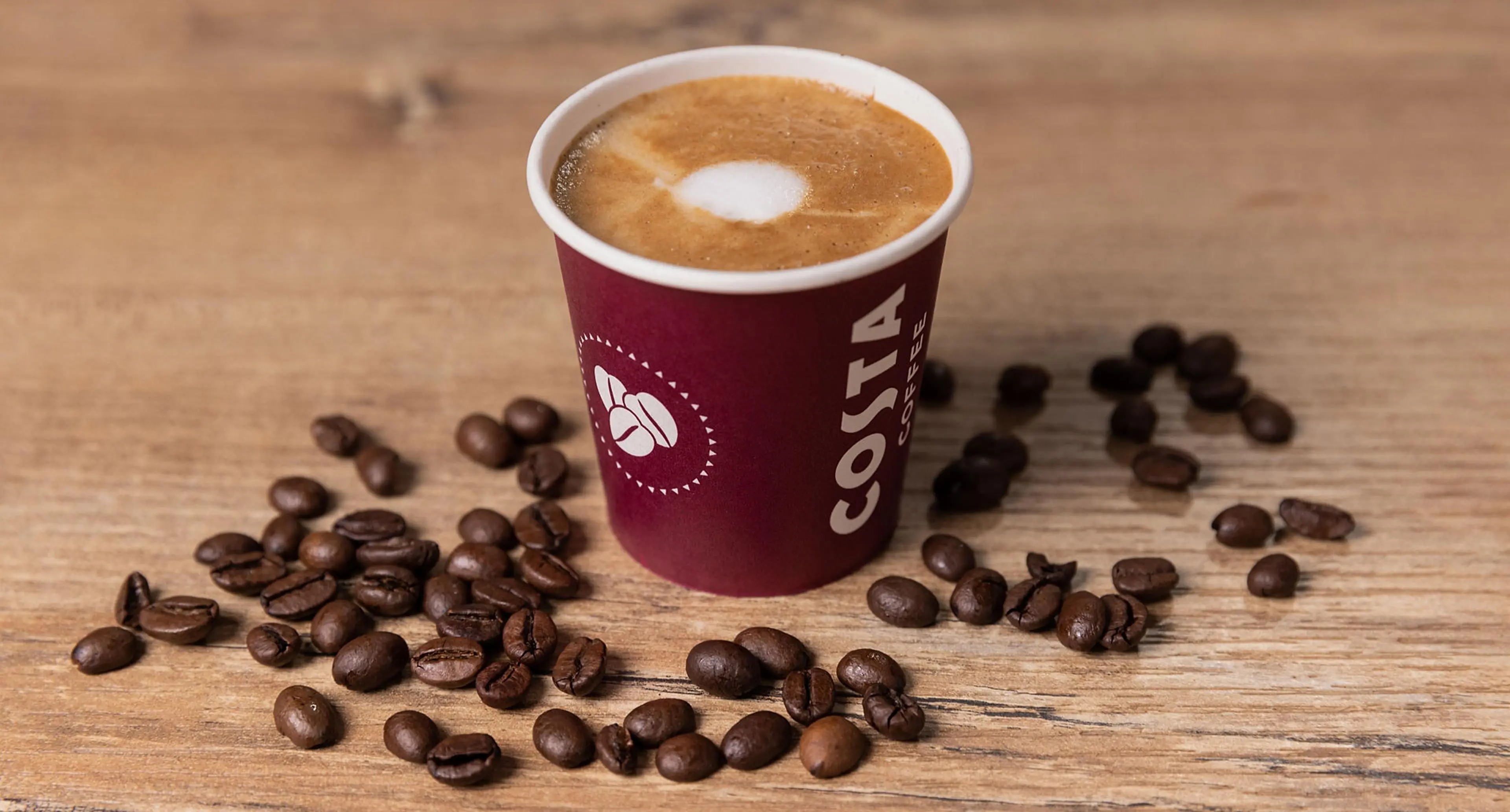 Costa Coffe kopp med kaffe