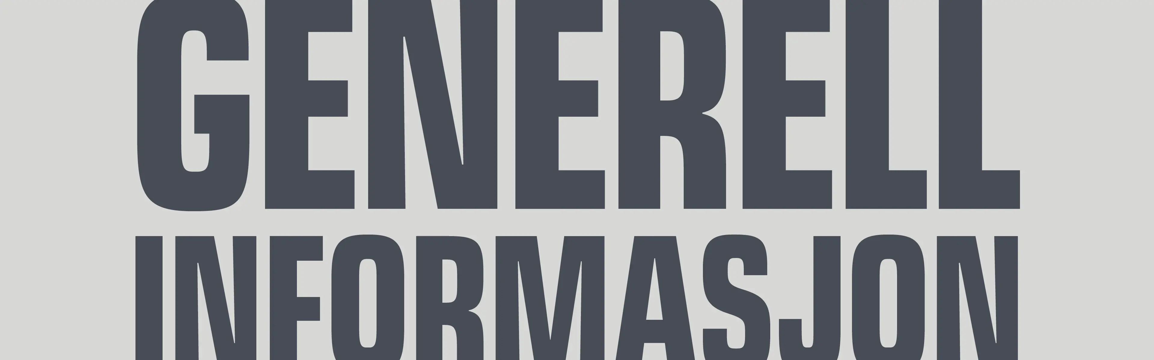 Tekst generell informasjon
