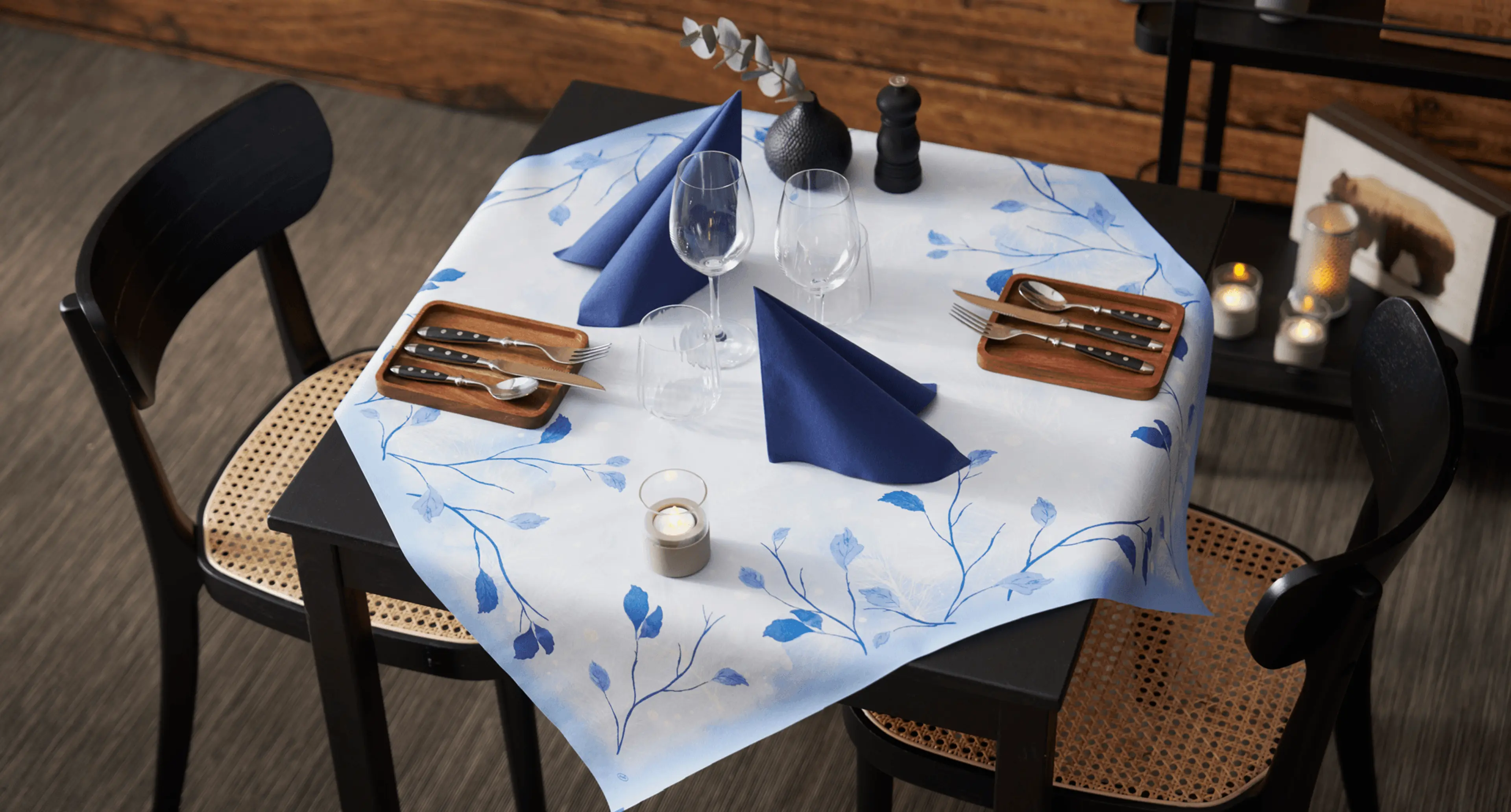 Duni Frosted Winter i bordmiljø