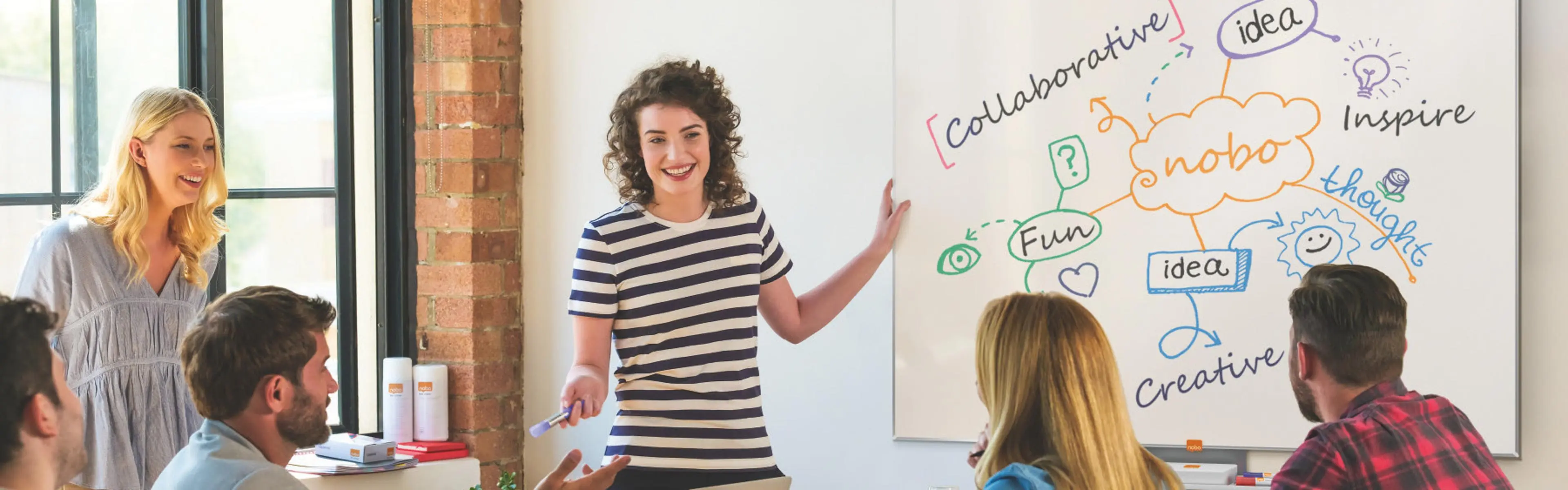 Kreativt møte med whiteboard