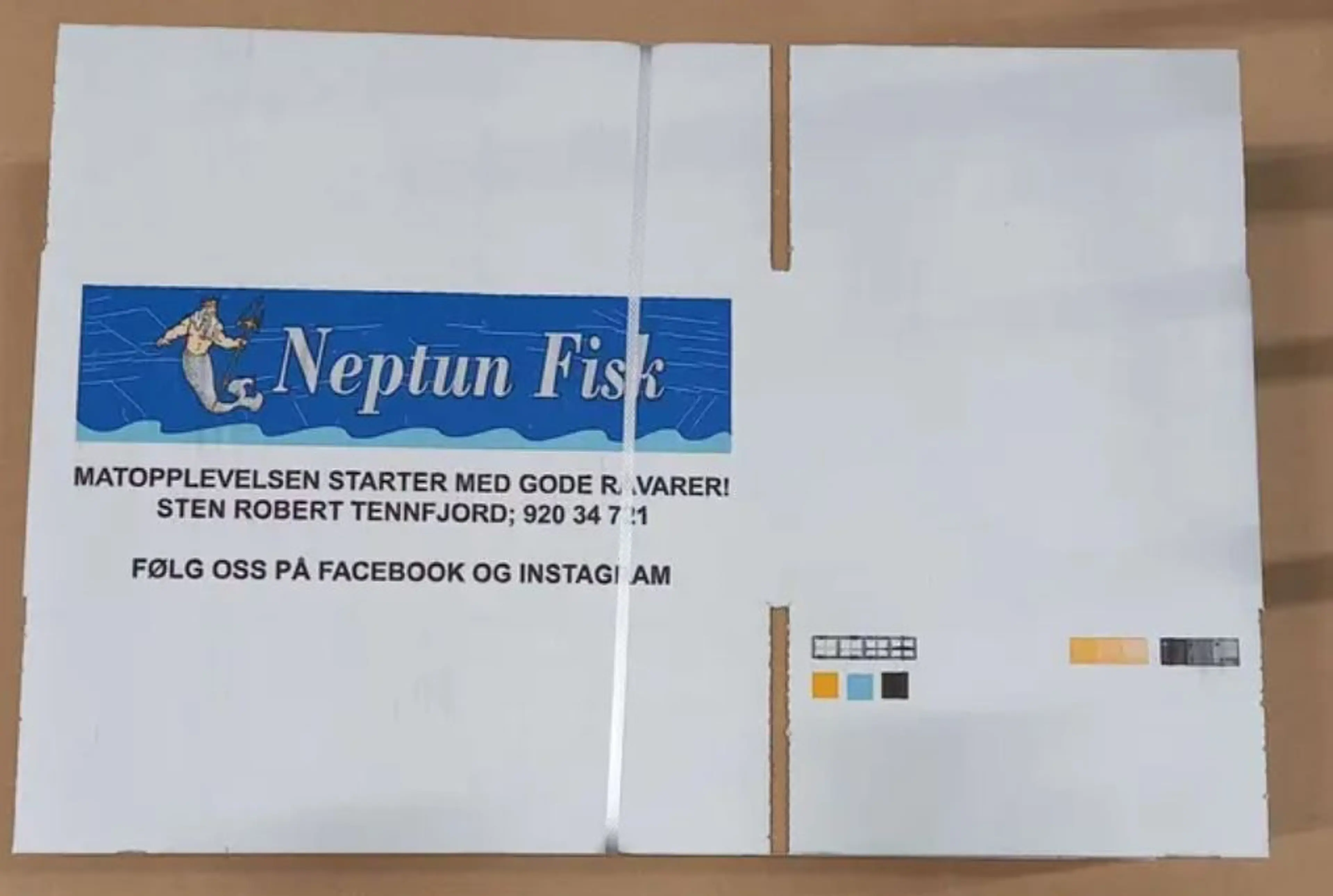 Neptun Fisk pappkasse