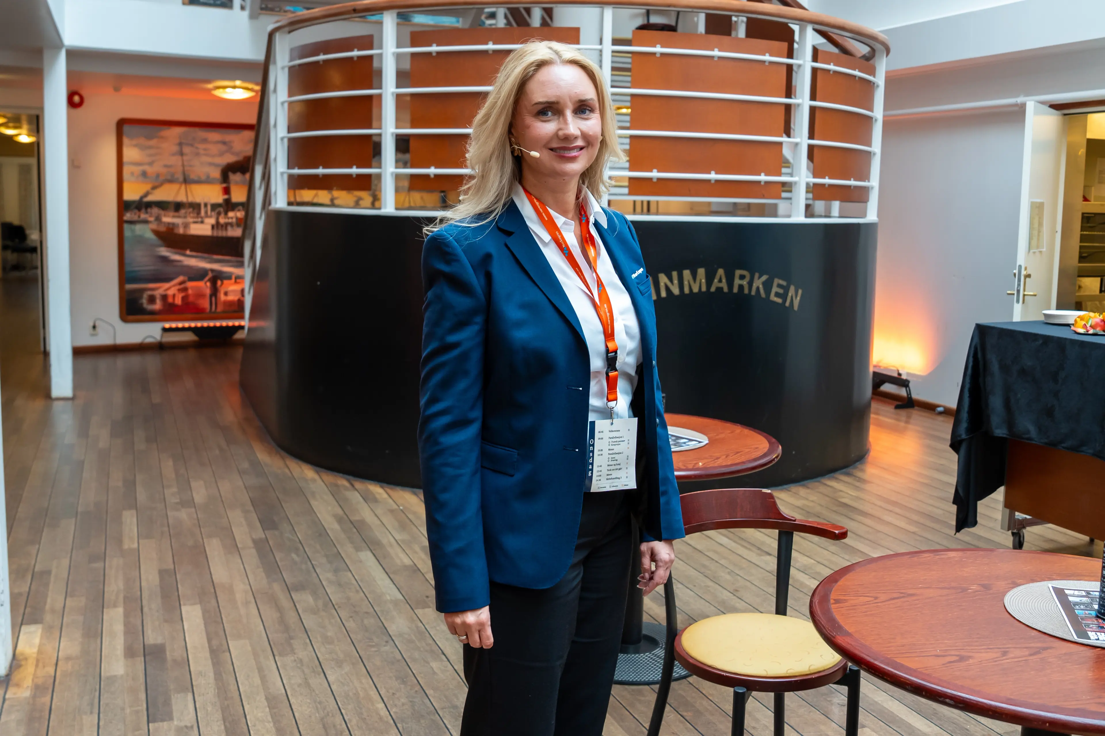 Camilla Skog Rodal på Hurtigrutens Hus