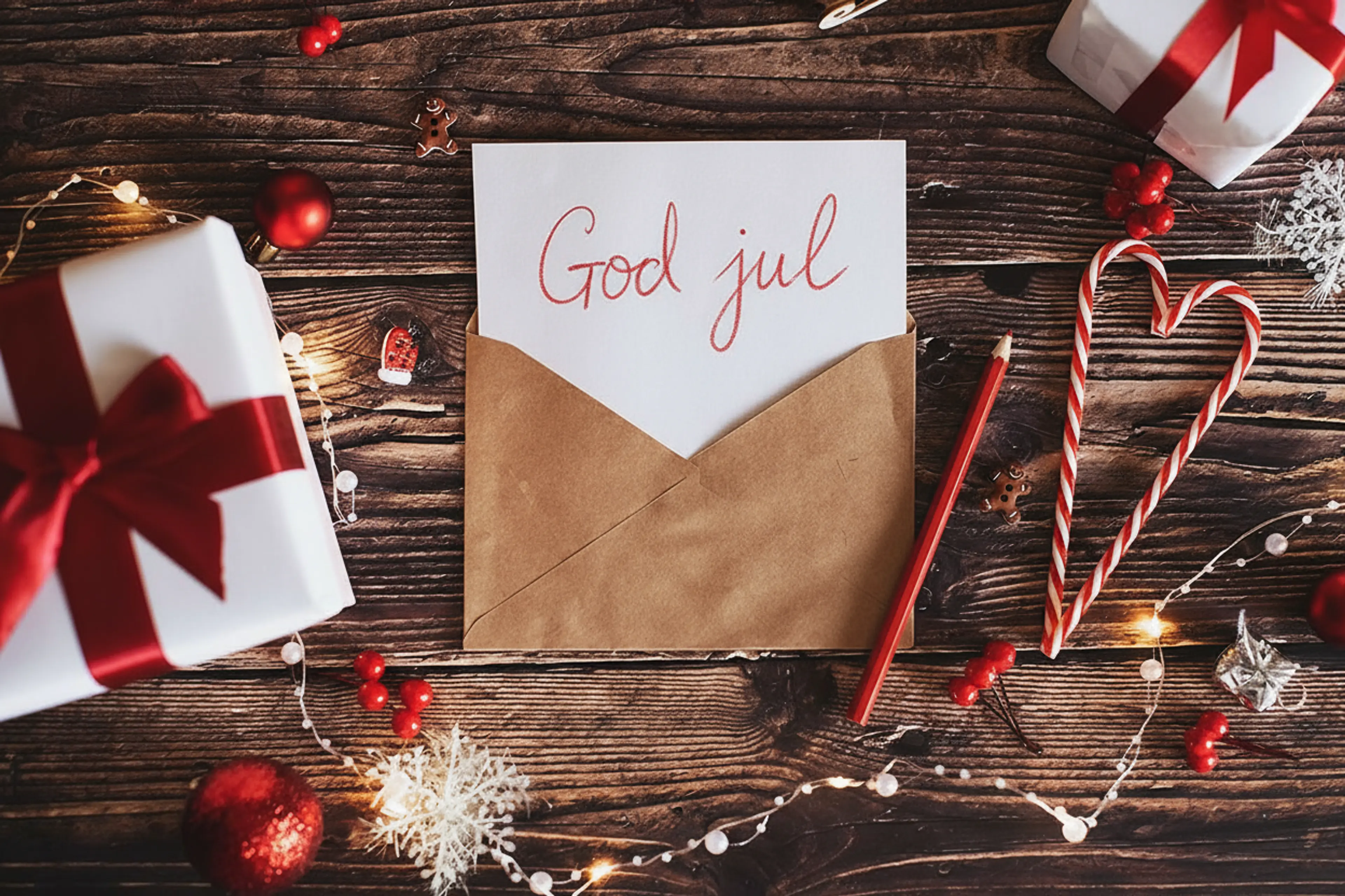 Julegave og julekort