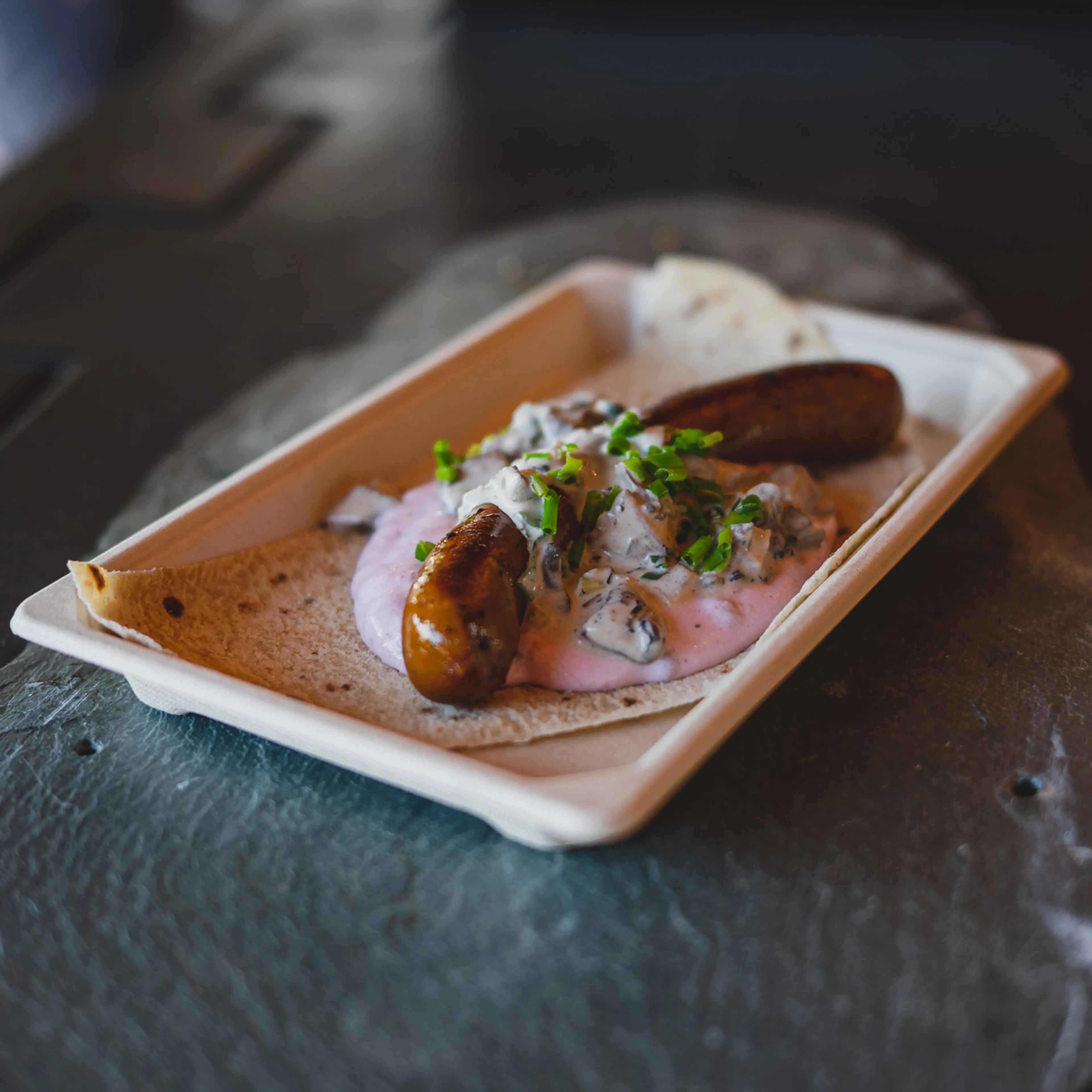 Festivalmat i bærekraftig emballasje