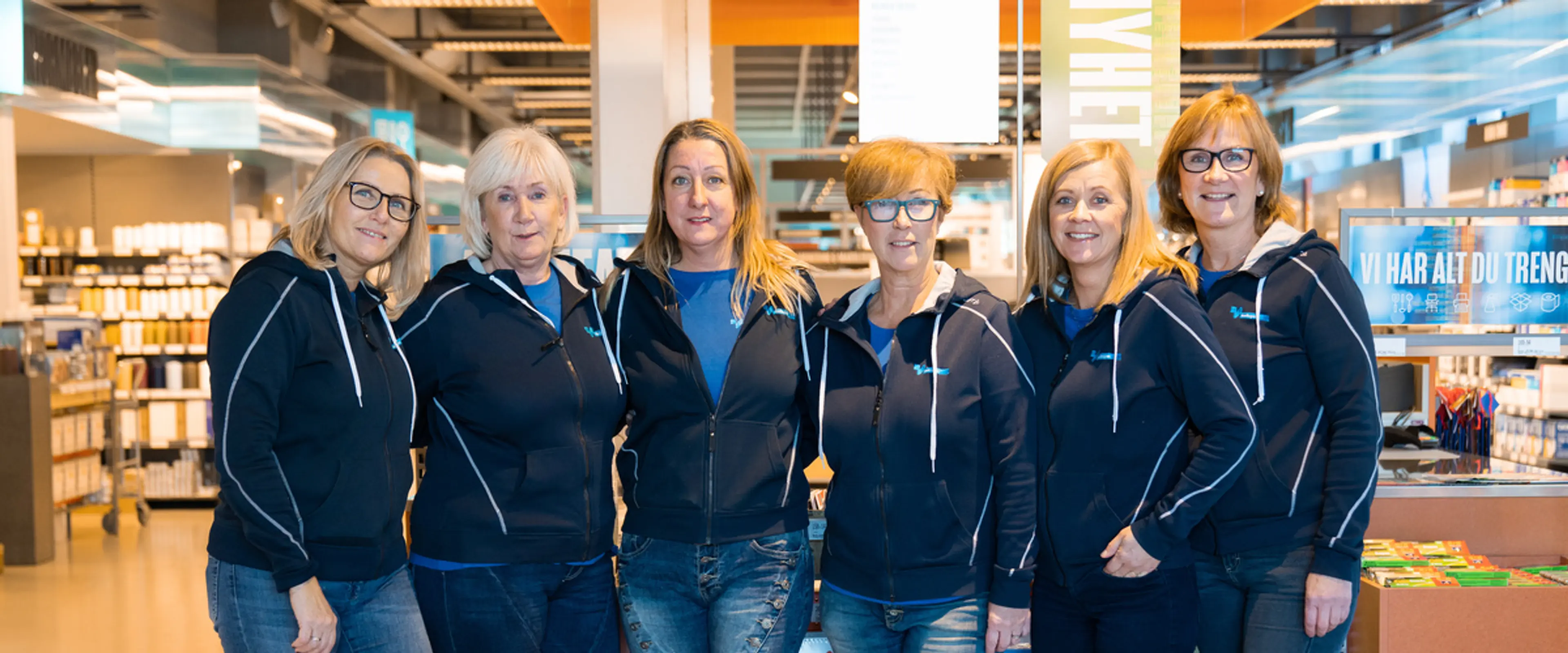 Ansatte i Norengros butikk i Drammen