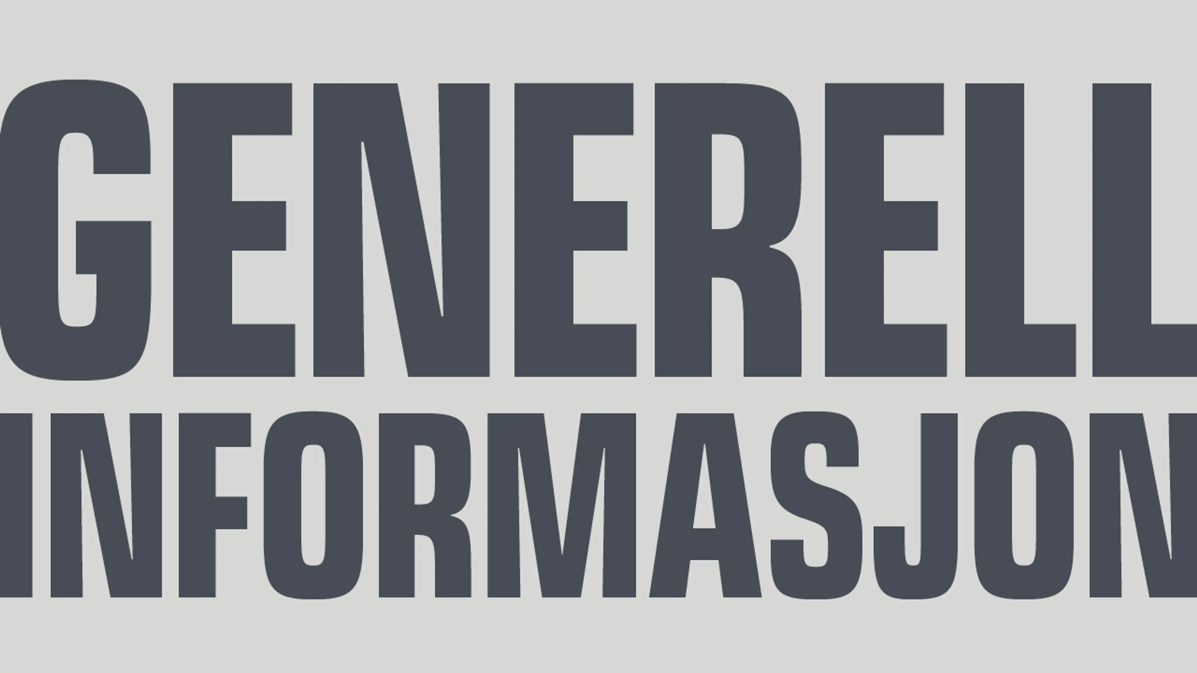 Tekst generell informasjon