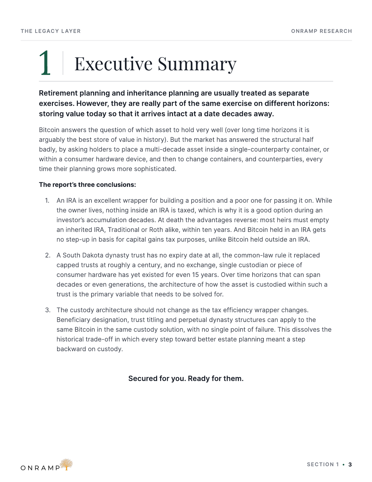 The Legacy Layer report, page 3
