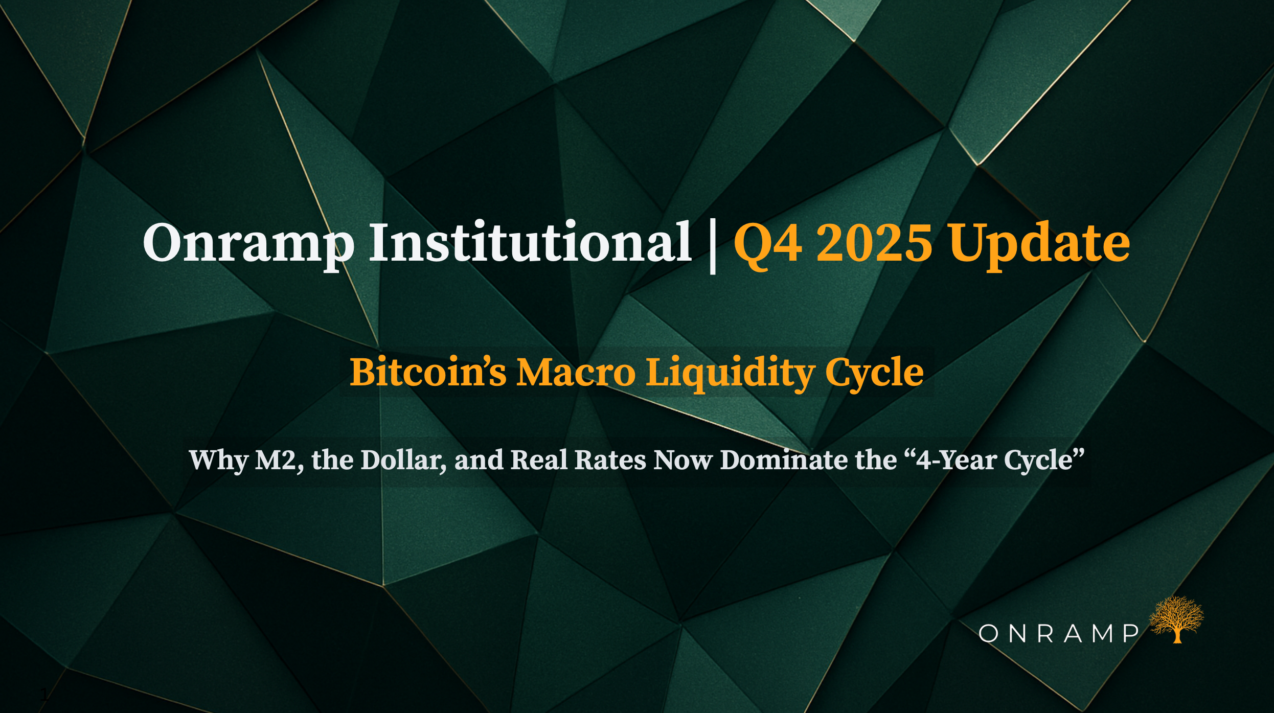 Bitcoin's Macro Liquidity Cycle: Why M2, the Dollar, and Real Rates Now Dominate the '4-Year Cycle'