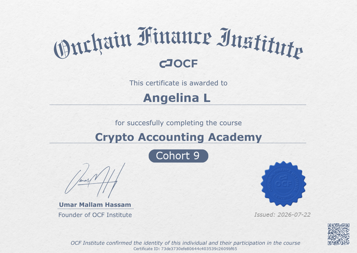 Angelina Leonova certificate