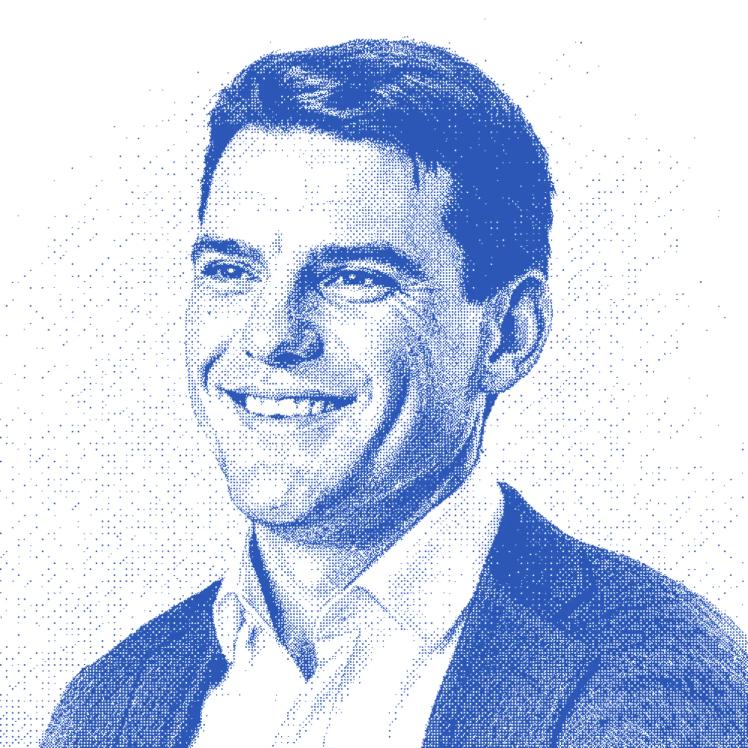 James MacFee ProfBlue stylized portrait of James Macfee, Director at Ogier, featured in an OCF Institute testimonialile Photo