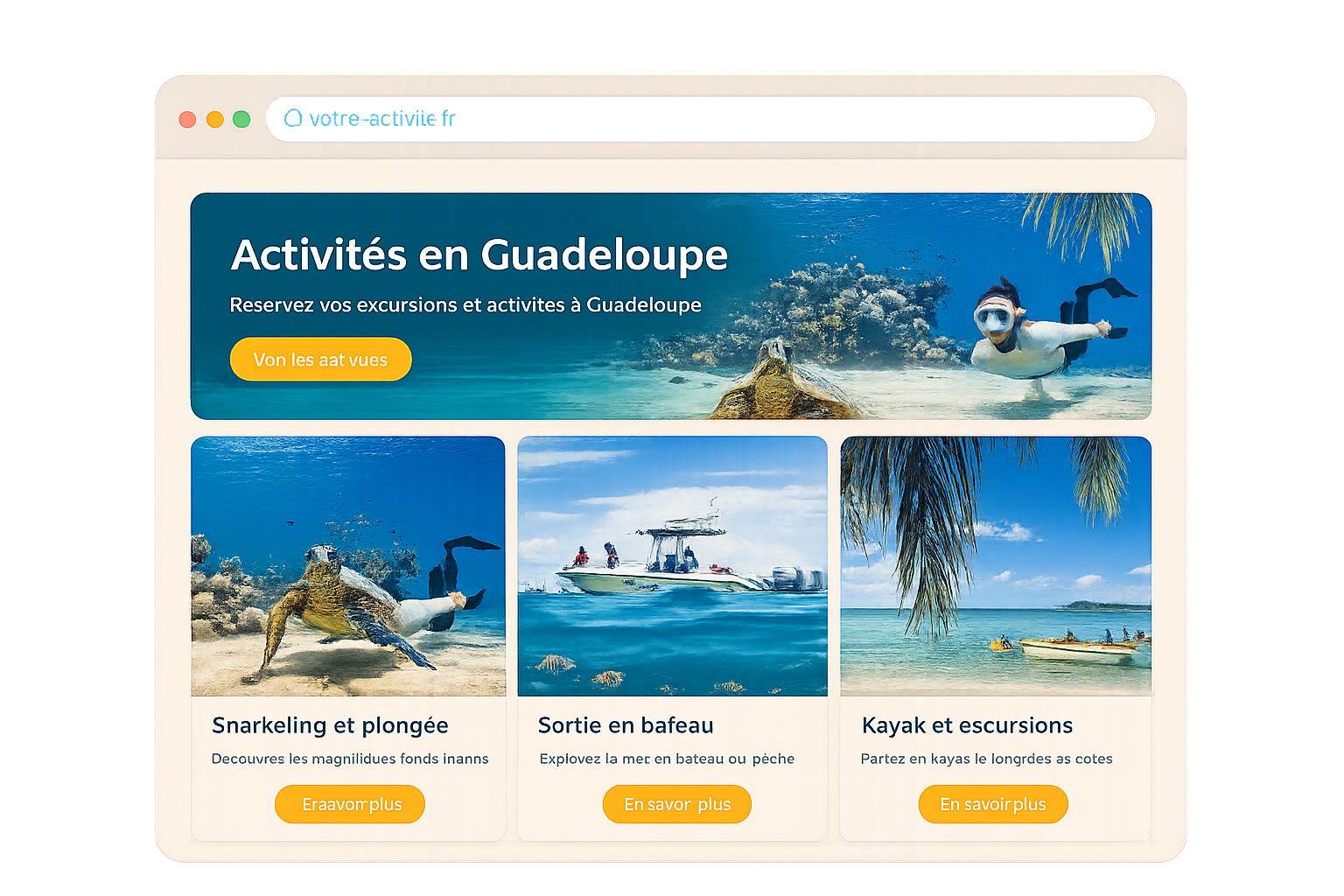 Expérience touristique en Guadeloupe