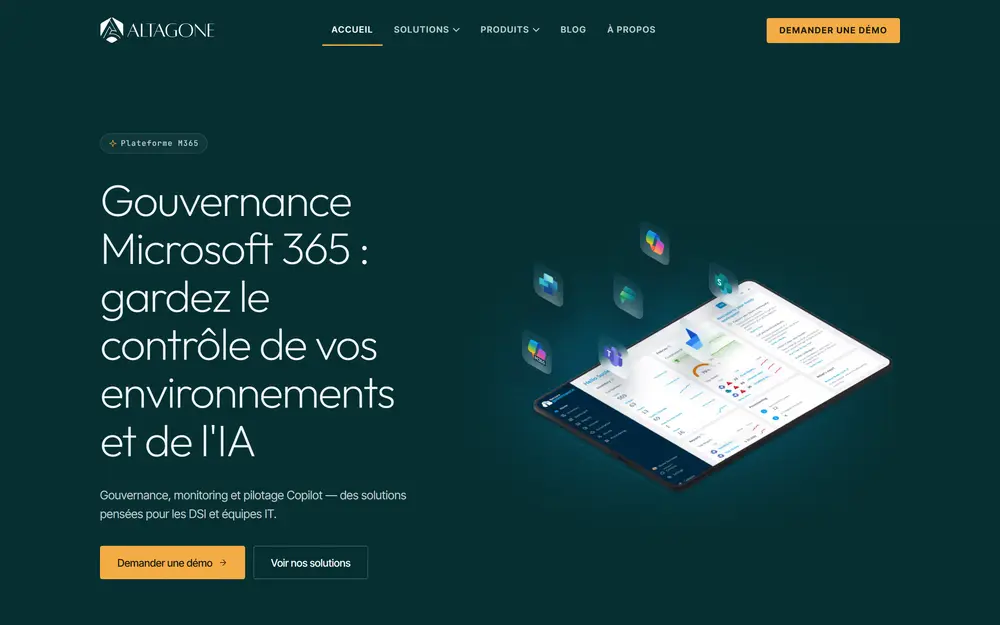 Aperçu du site Altagone