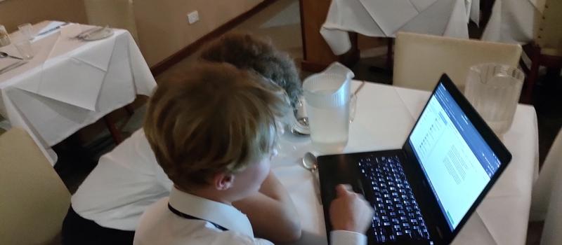 Fin and Ivo writing match report