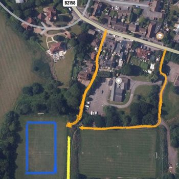Aerial photo of Farnborough