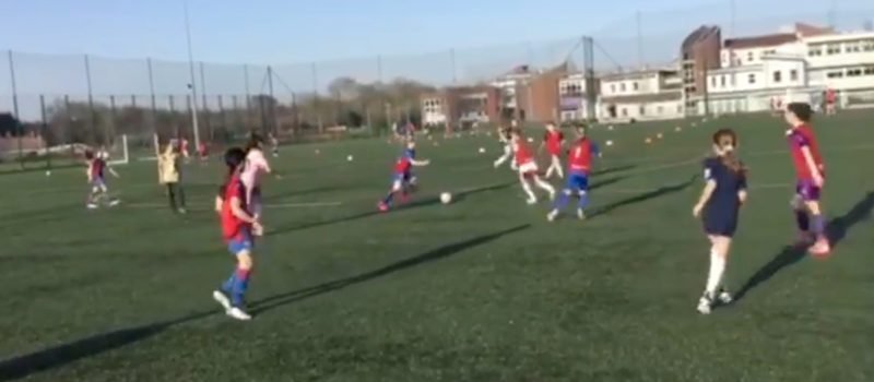 Players training