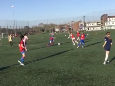 Players training