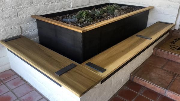 Image of a planter installed on a front patio