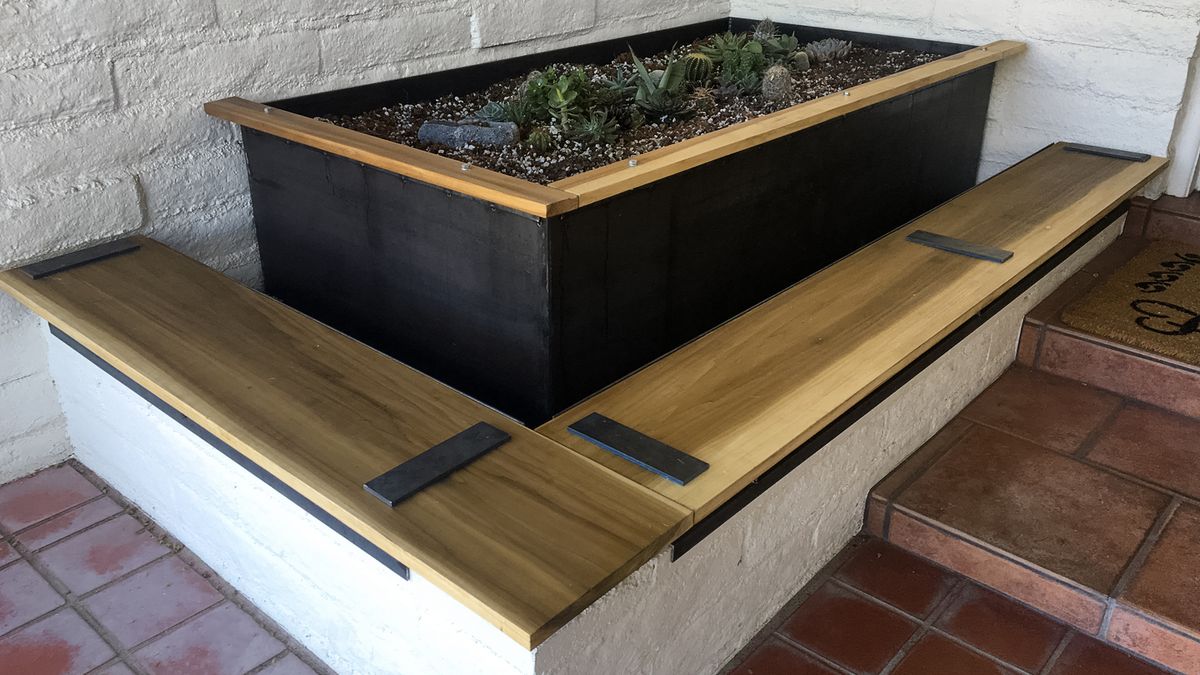 Image of a planter installed on a front patio