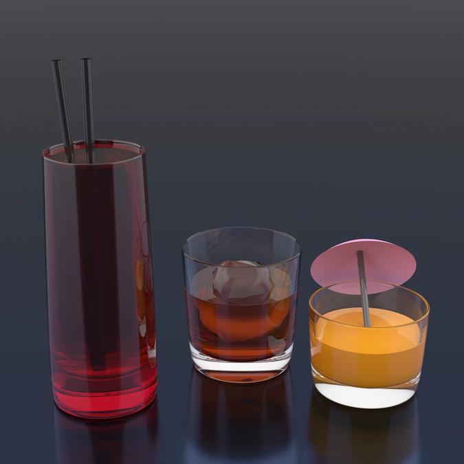 Image of glasses of various types holding various liquids 