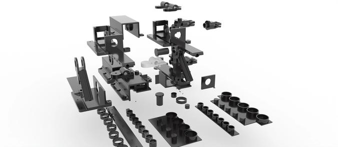 Image of CAD parts for hardware prototyping 