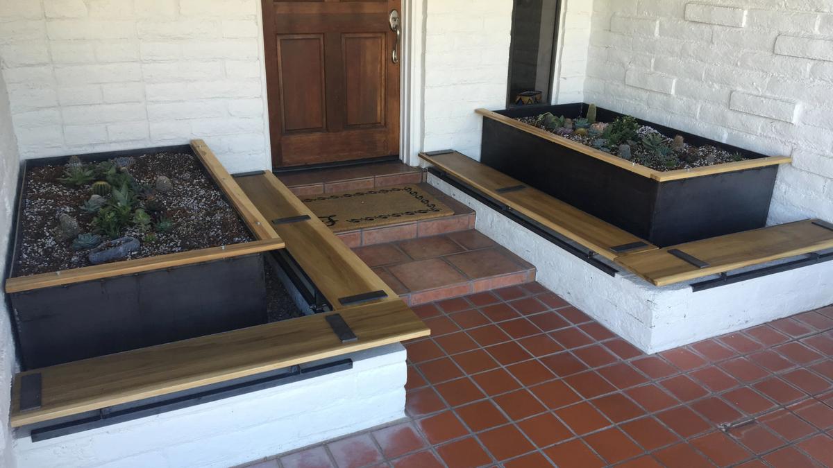 Image of a planter installed on a front patio
