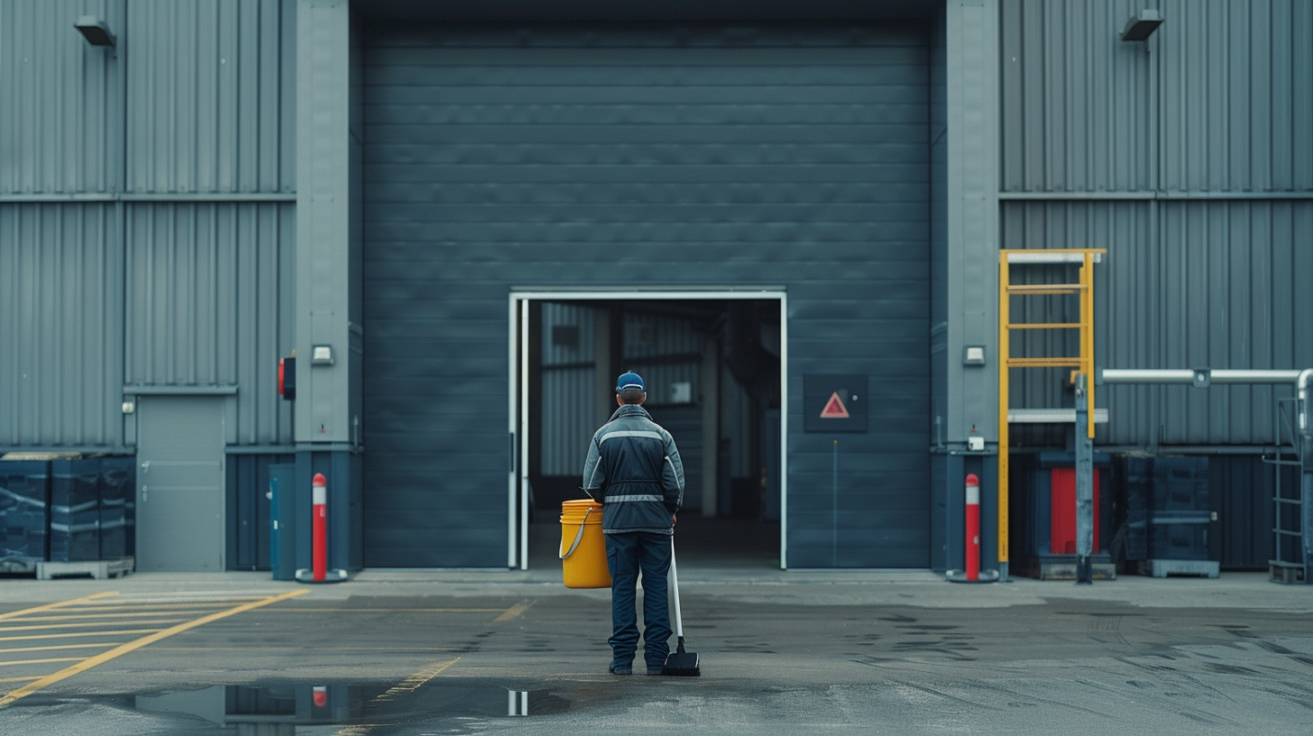 Remise en état d'un entrepôt logistique avant état des lieux de sortie