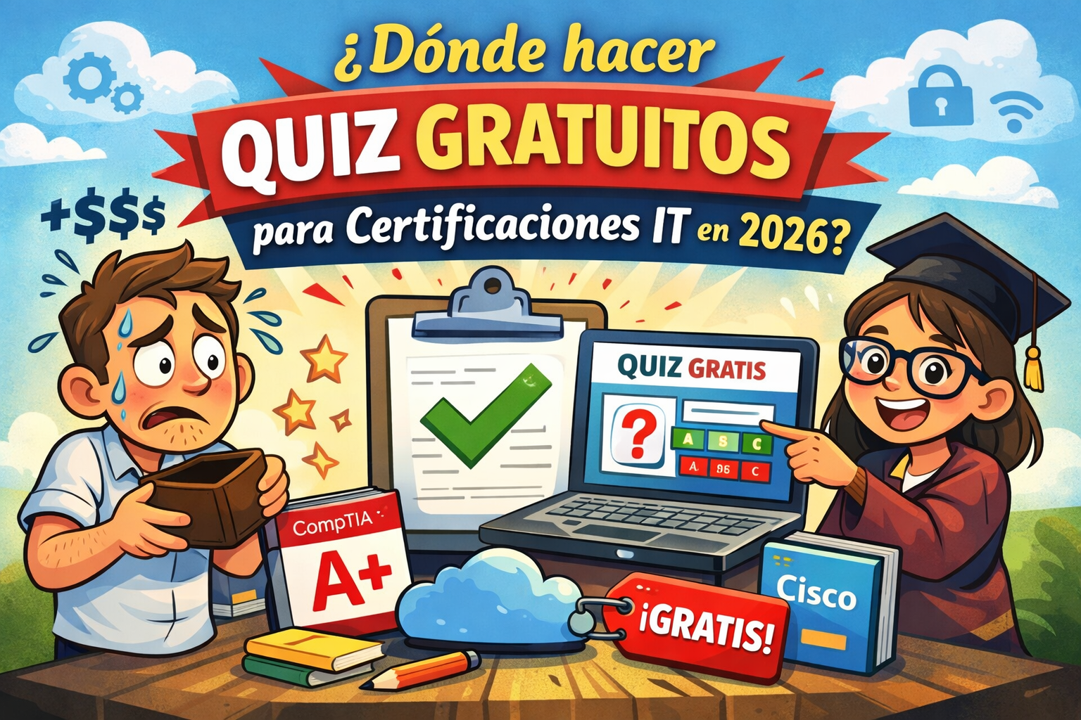 ¿Dónde hacer quiz gratuitos para certificaciones IT en 2026 (sin pagar simuladores carísimos)?