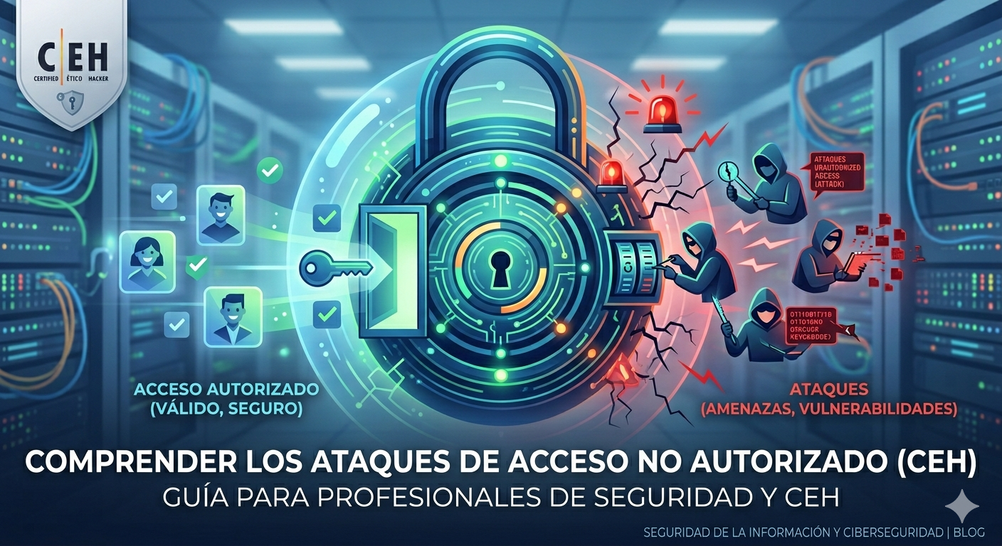 Cómo funcionan los ataques de acceso no autorizado (CEH): guía práctica