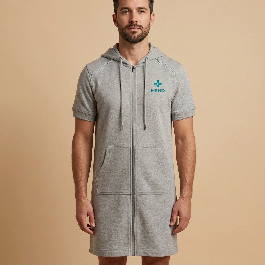 Comfort Wrap — Stylish Washable Hospital Gown, men's fit