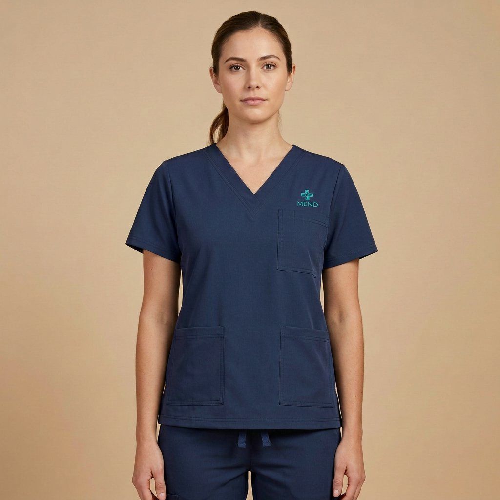 Comfort Scrubs - Residential Nurse Set, navy color