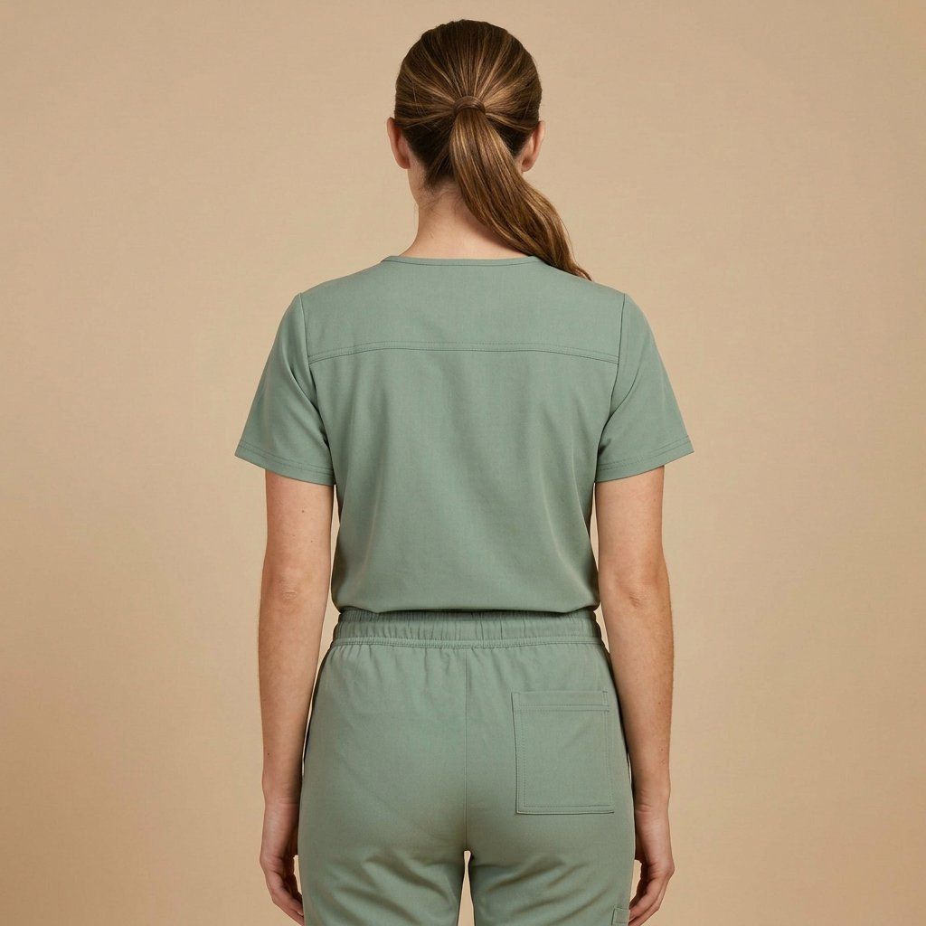 Comfort Scrubs - Residential Nurse Set, back view