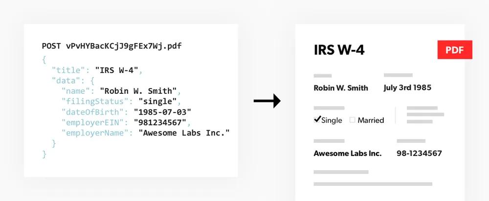 JSON to PDF