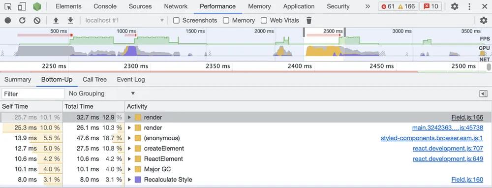 chrome profiler slow function