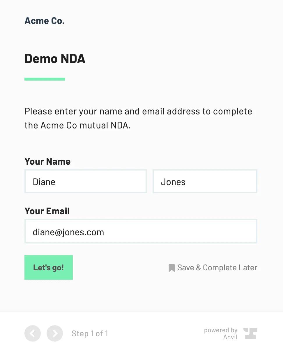 Workflow webform nda example