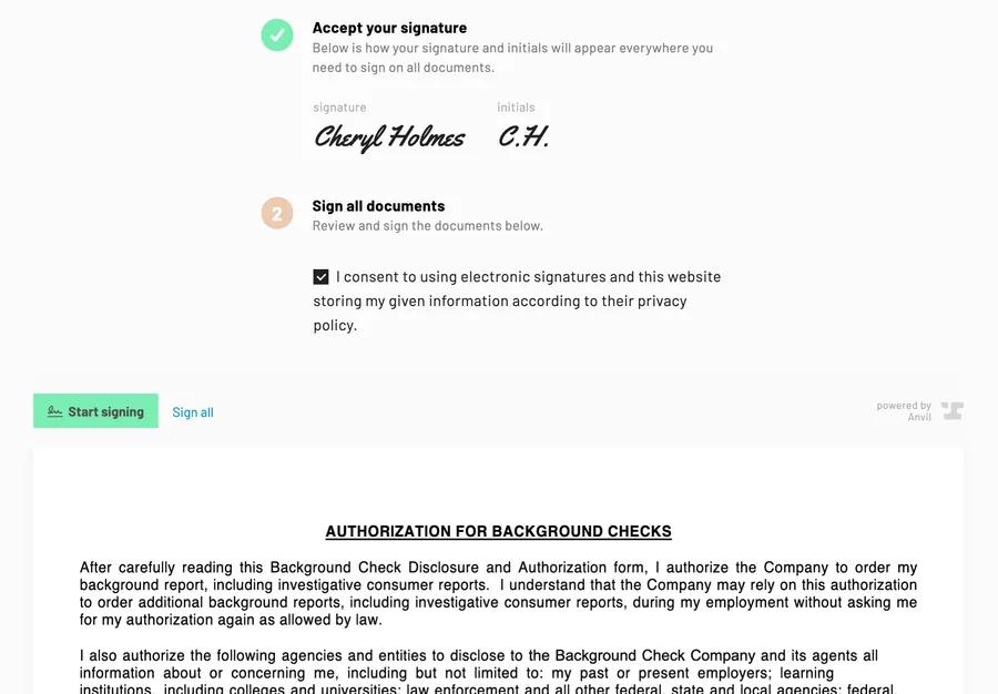 document preview is shown when users are required to sign each signature individually