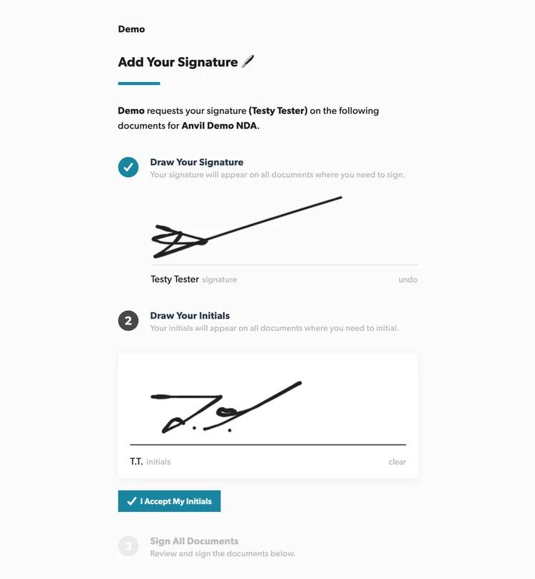 custom-e-signature-page