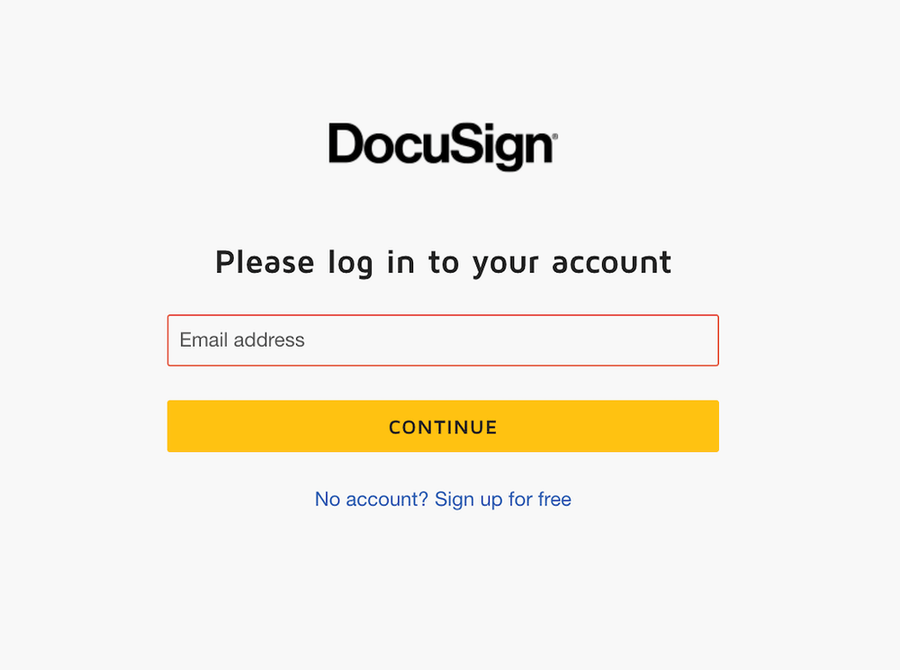 Docusign Authenticate View