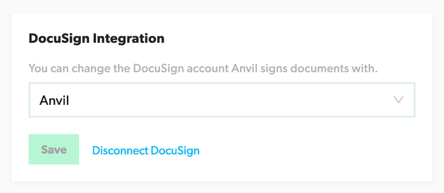 Docusign Disconnect Card