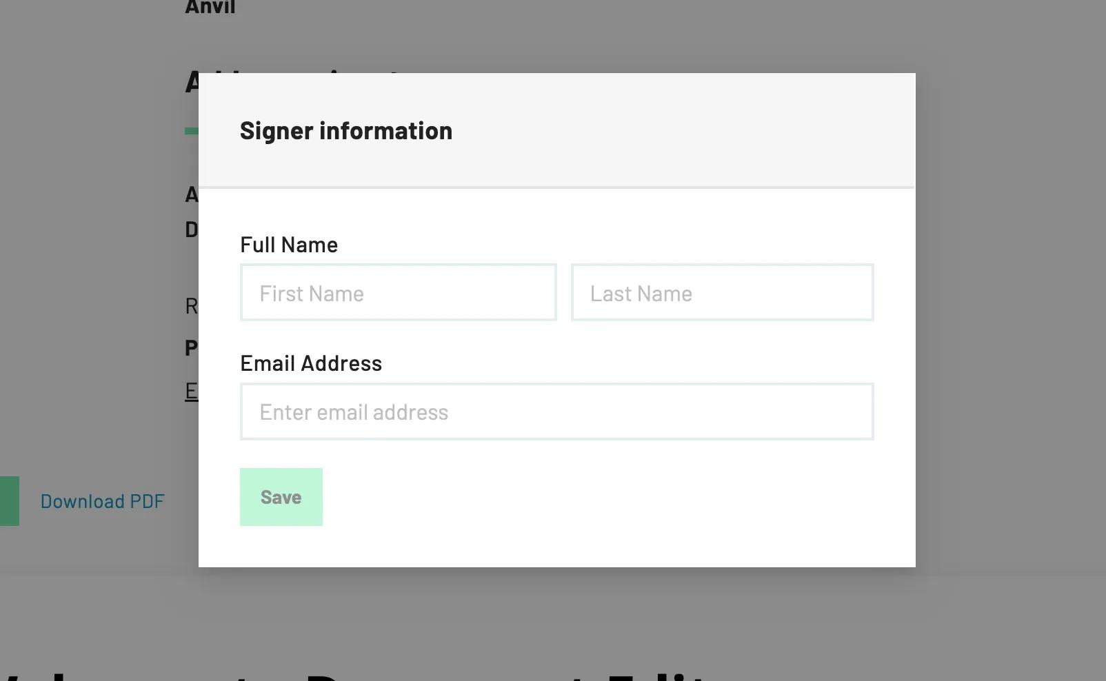 Require Name and Email on Load