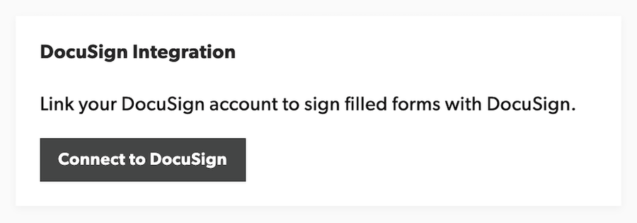 Docusign Connect Card