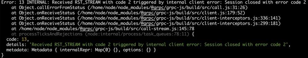 grpc client error