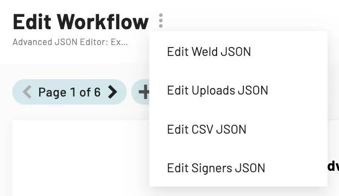 There are four types of Weld configuration files available