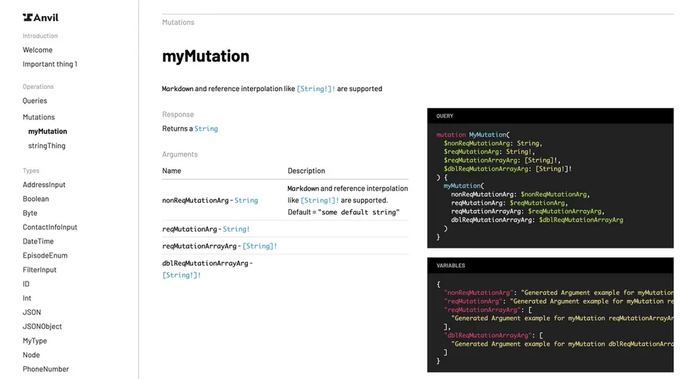 spectaql default theme